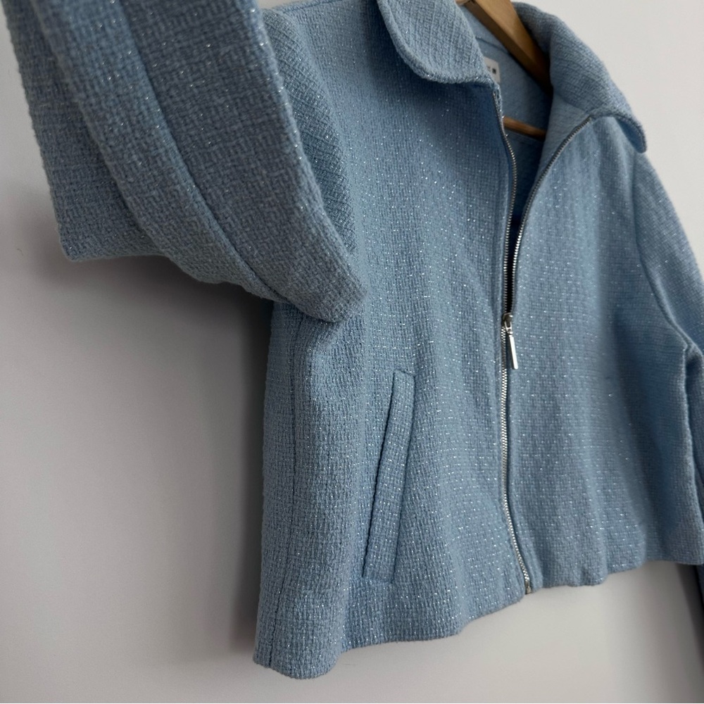 Zara Cropped Textured Jacket - Picture 11 of 16